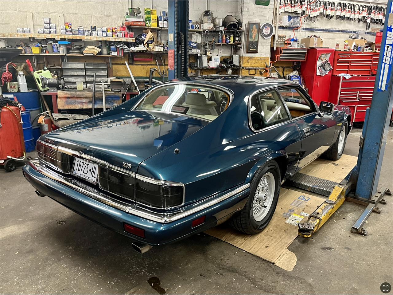 Jaguar-Xjs-1994-Kingfisher-Blue-Beige-2