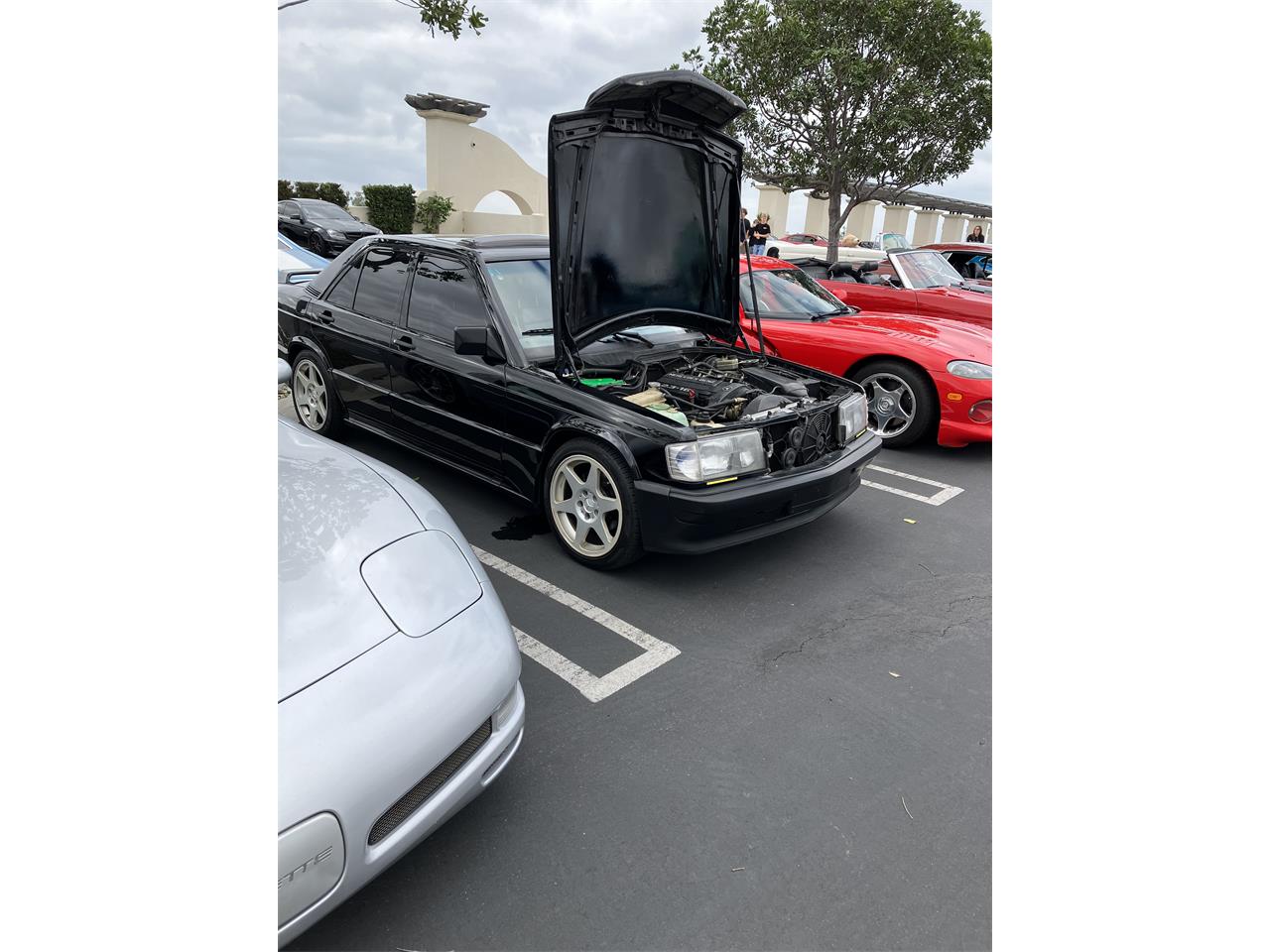 Mercedes-benz-190e-2.3-16-1985-Black-Gray-and-Black-6