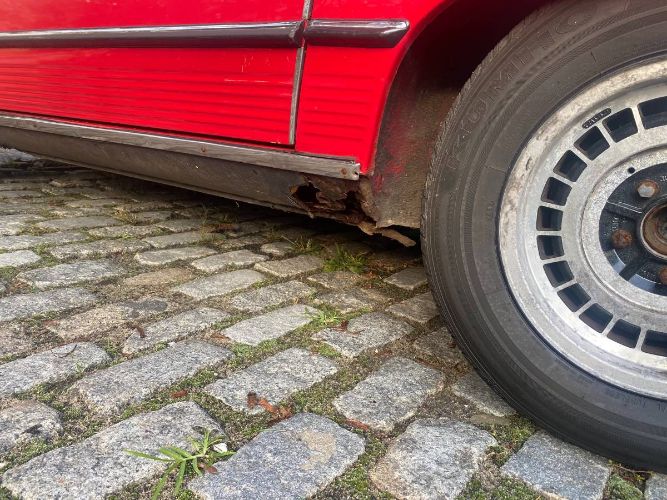 Mercedes-benz-280sl-1981-Red-1