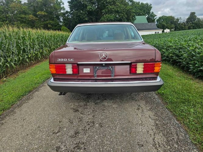 Mercedes-benz-380se-1984-Burgundy-Tan-8