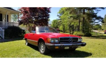 Mercedes-benz-380sl-1981-Red-Tan