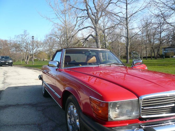 Mercedes-benz-380sl-1985-Red-Brown-2