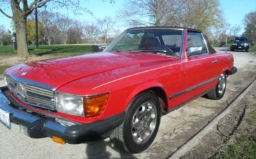 Mercedes-benz-380sl-1985-Red-Brown