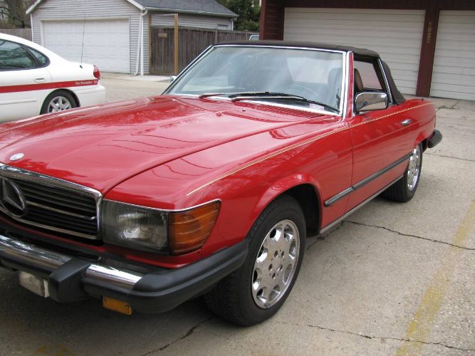 Mercedes-benz-380sl-1985-Red-Brown-7