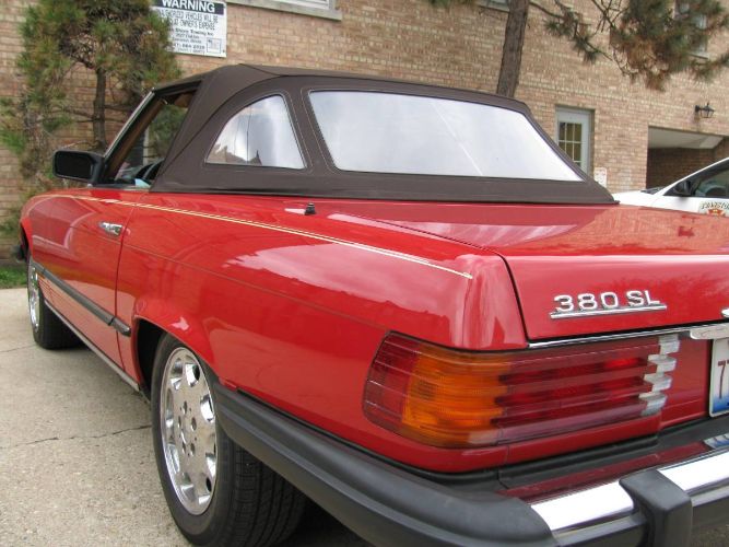 Mercedes-benz-380sl-1985-Red-Brown-8