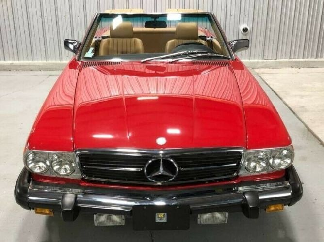 Mercedes-benz-380sl-1985-Red-Tan-10