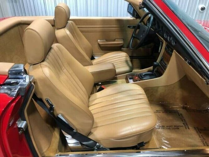 Mercedes-benz-380sl-1985-Red-Tan-11