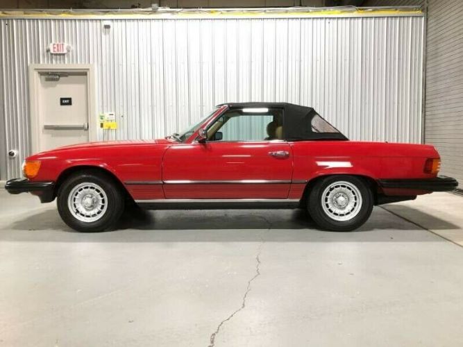 Mercedes-benz-380sl-1985-Red-Tan-16