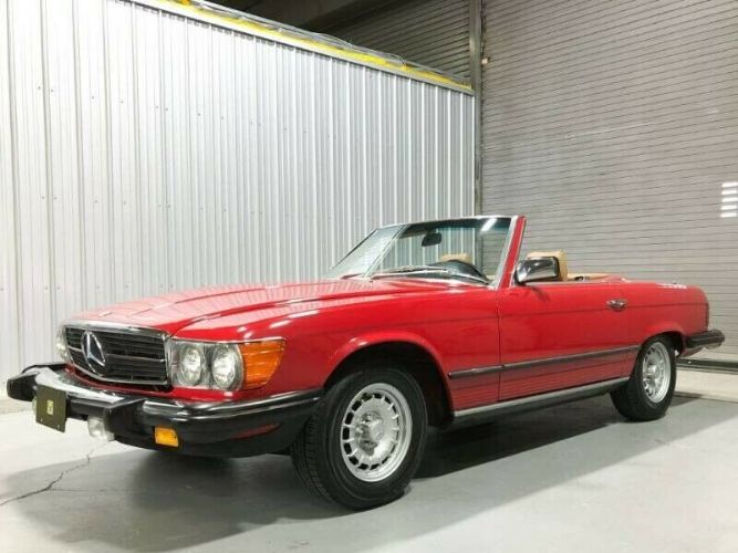 Mercedes-benz-380sl-1985-Red-Tan-18