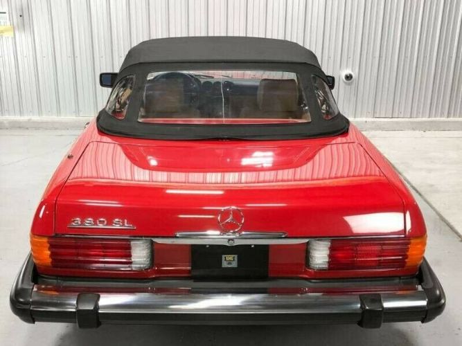 Mercedes-benz-380sl-1985-Red-Tan-19