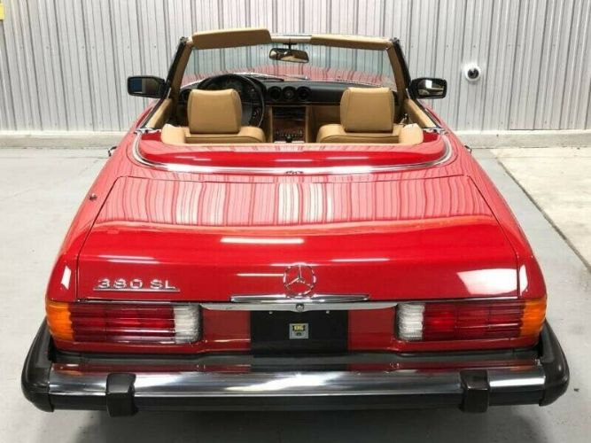 Mercedes-benz-380sl-1985-Red-Tan-22