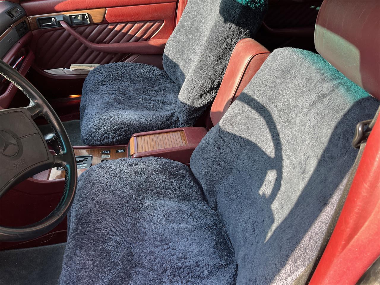 Mercedes-benz-420sel-1989-Black-Burgandy-2