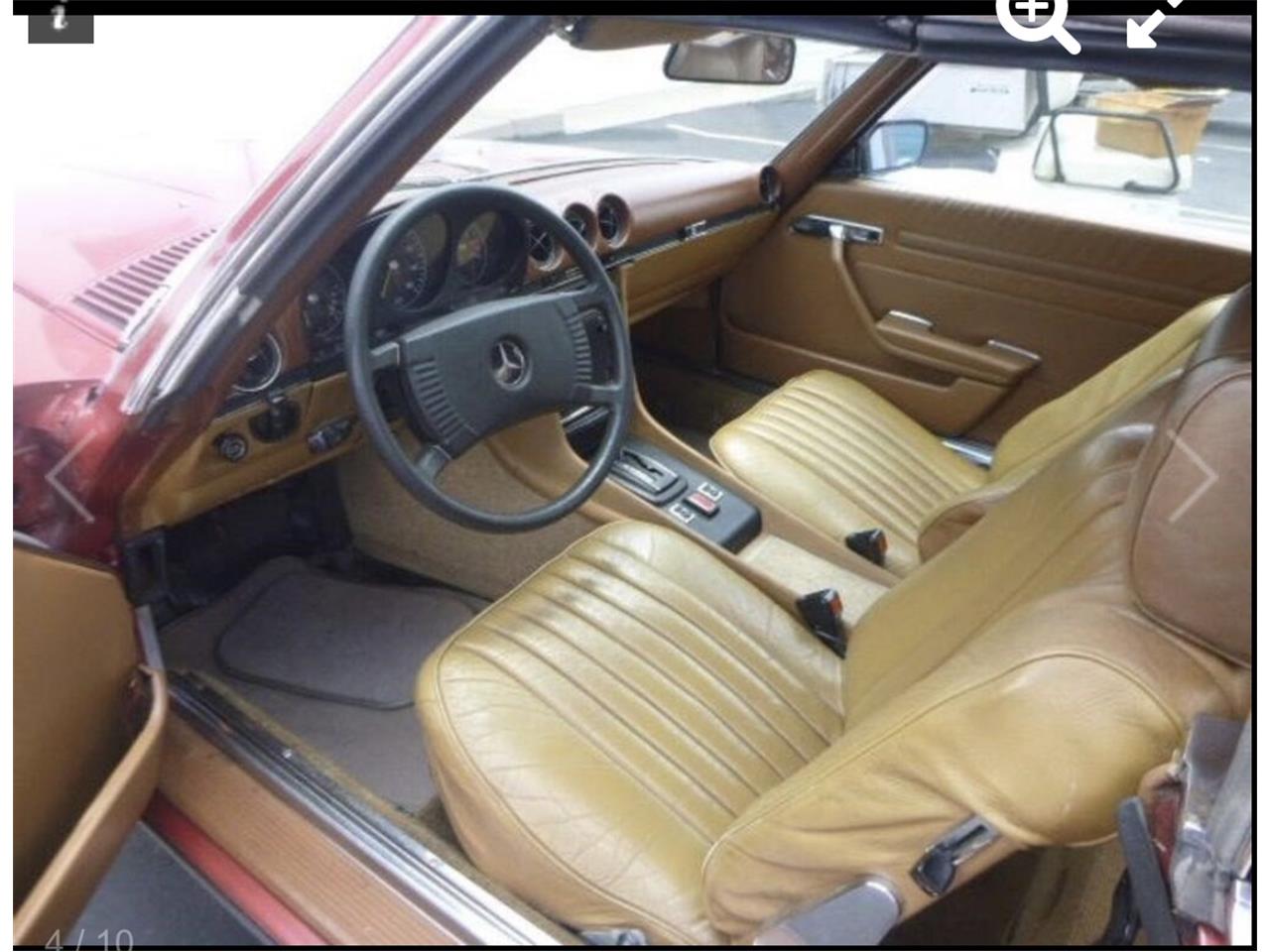 Mercedes-benz-450sl-1975-Red-Tan-5