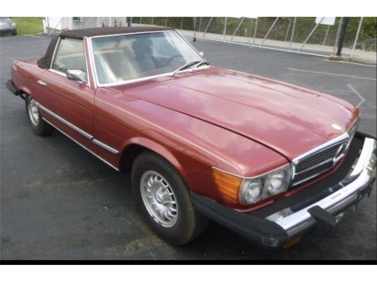 Mercedes-benz-450sl-1975-Red-Tan