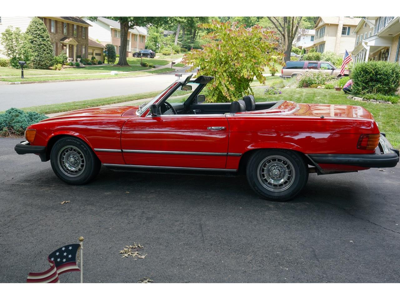 Mercedes-benz-450sl-1977-Red-Black-2