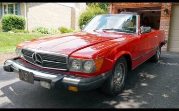 Mercedes-benz-450sl-1977-Red-Black