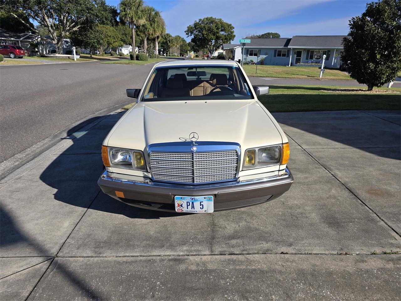 Mercedes-benz-500sel-1985-Pale-Yellow-Tan-1