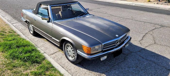 Mercedes-benz-500sl-1983-Gray-1