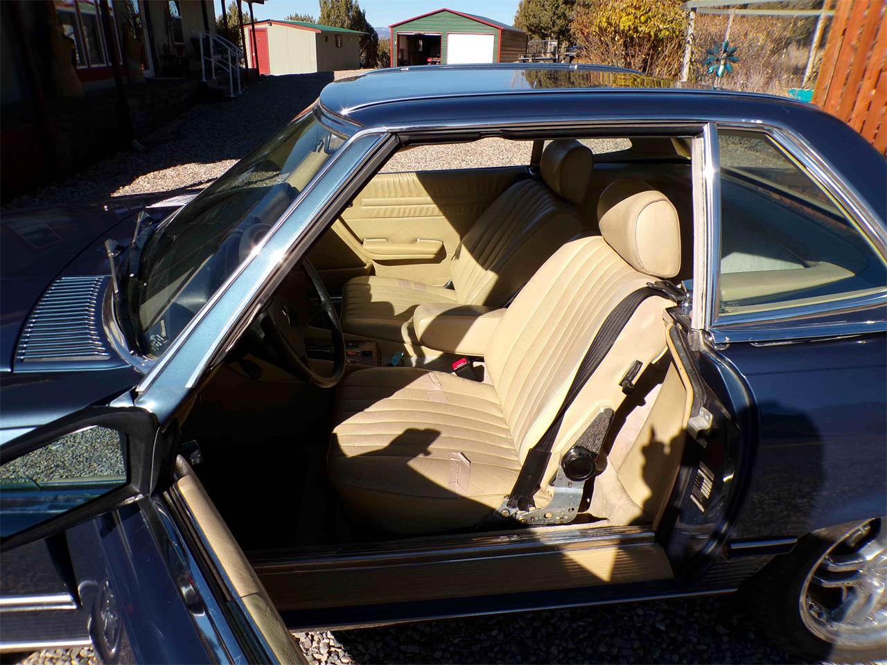 Mercedes-benz-500sl-1984-Blue-Tan-4