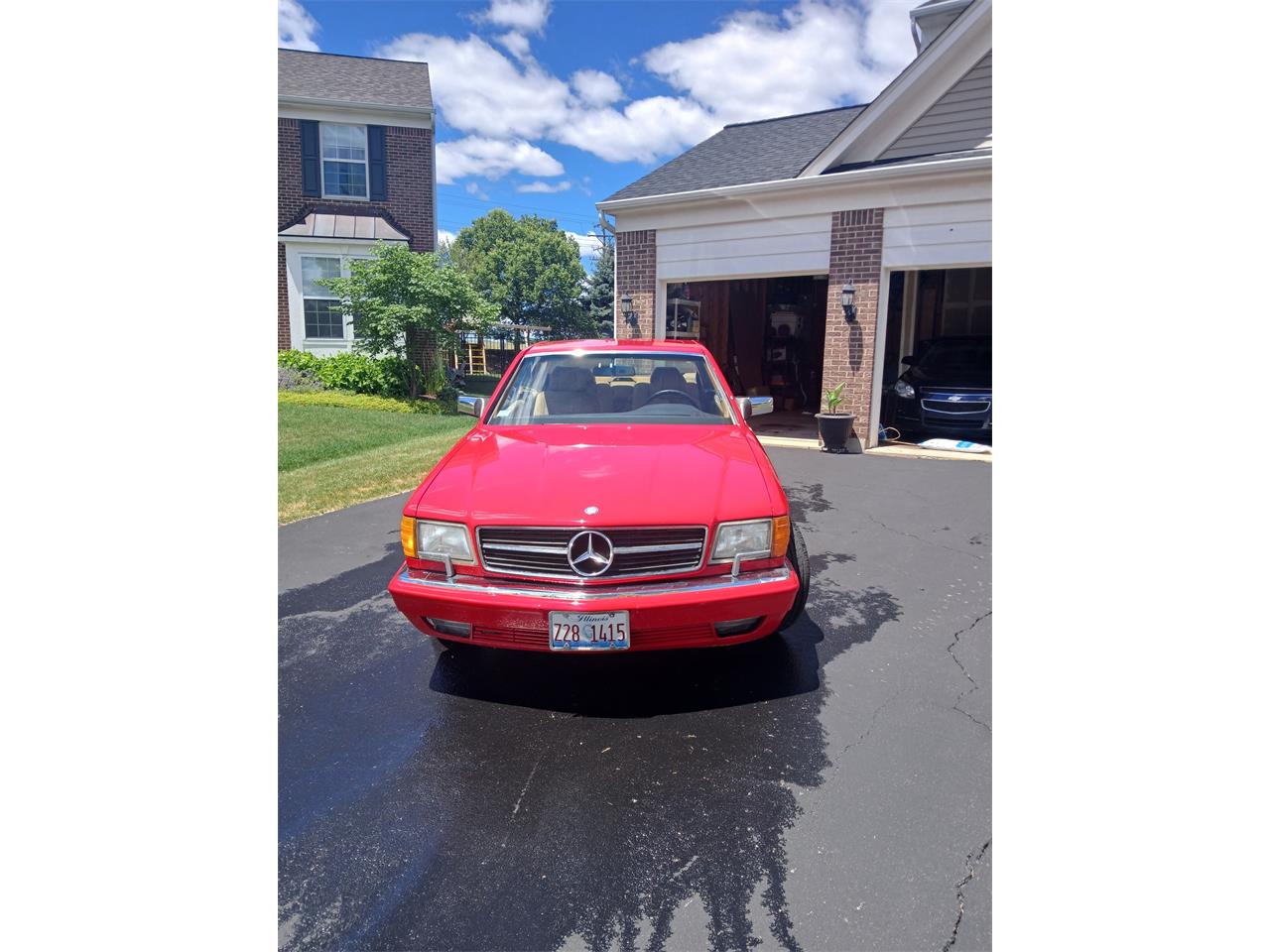 Mercedes-benz-560sec-1989-Red-Tan-1