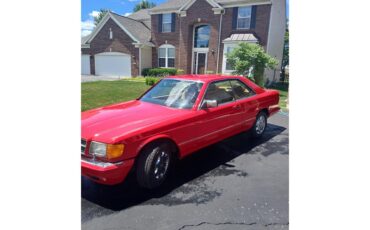 Mercedes-benz-560sec-1989-Red-Tan-2