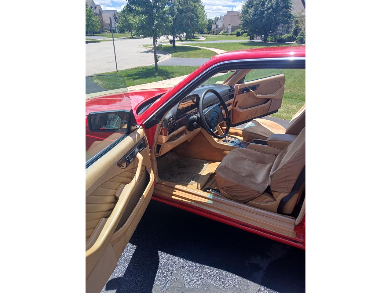 Mercedes-benz-560sec-1989-Red-Tan-5
