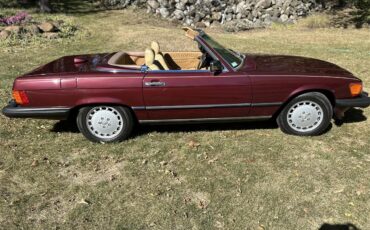 Mercedes-benz-560sl-1986-Maroon-Tan-10