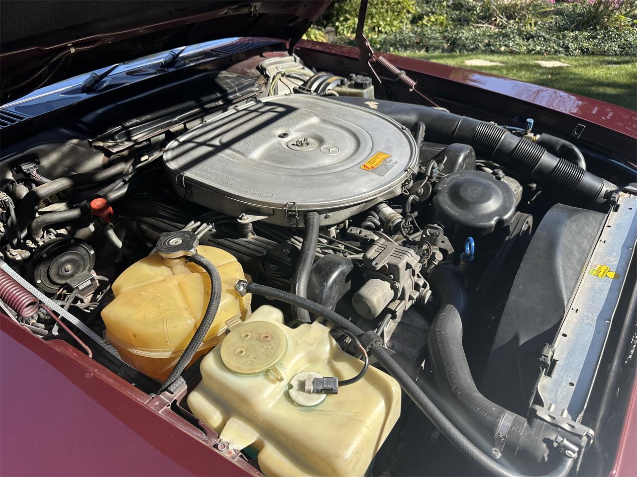 Mercedes-benz-560sl-1986-Maroon-Tan-13