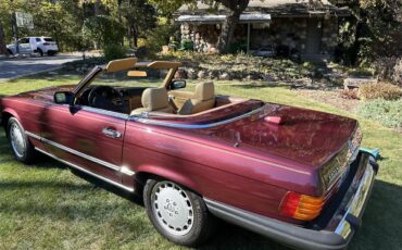 Mercedes-benz-560sl-1986-Maroon-Tan-7