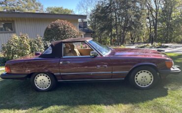 Mercedes-benz-560sl-1986-Maroon-Tan-8