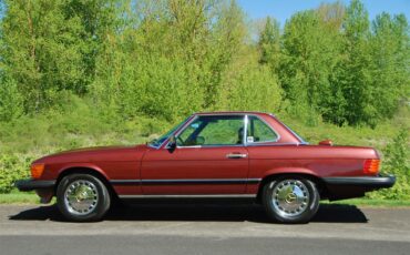 Mercedes-benz-560sl-1987-Burgundy-Black-1