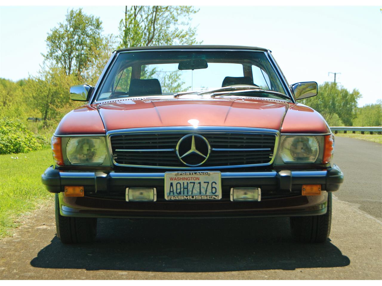 Mercedes-benz-560sl-1987-Burgundy-Black-10