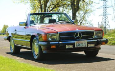 Mercedes-benz-560sl-1987-Burgundy-Black-11