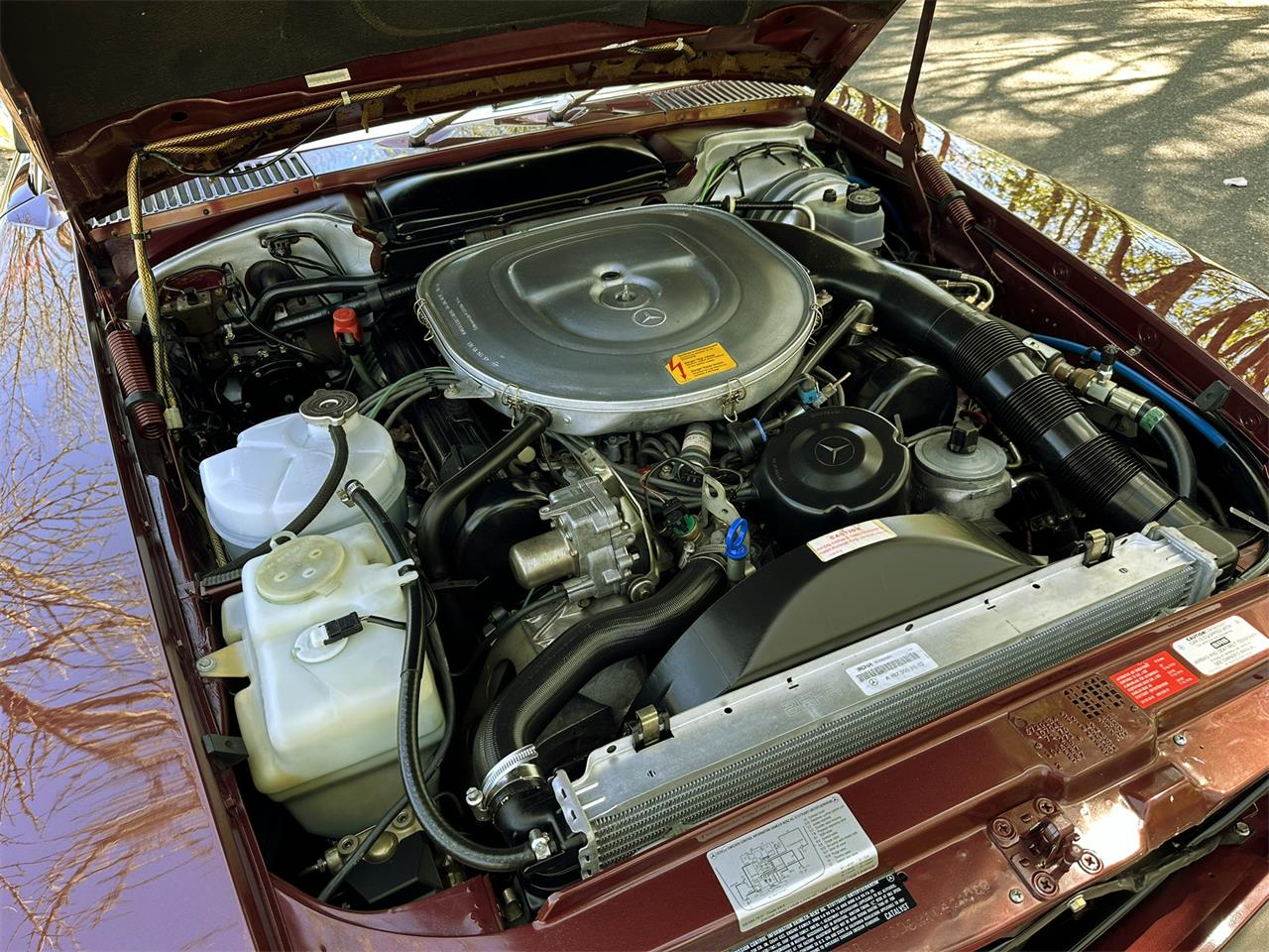 Mercedes-benz-560sl-1987-Burgundy-Black-13
