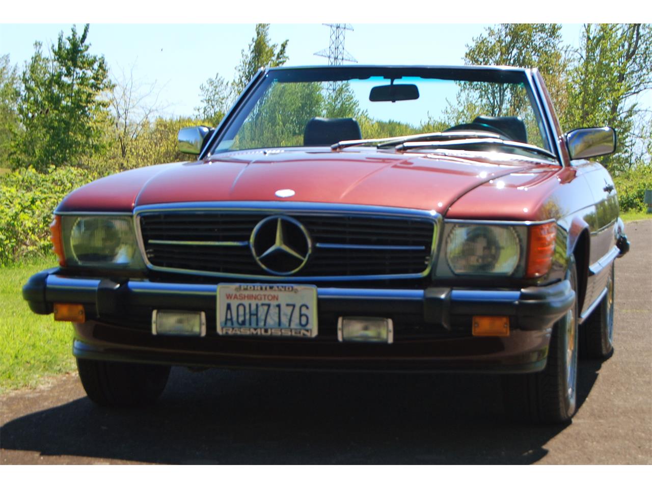 Mercedes-benz-560sl-1987-Burgundy-Black-15