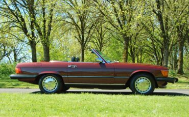 Mercedes-benz-560sl-1987-Burgundy-Black-22
