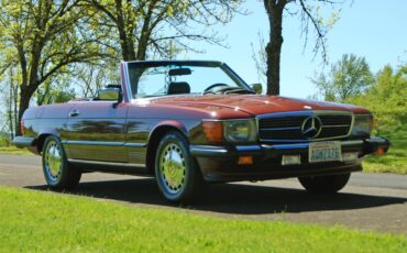 Mercedes-benz-560sl-1987-Burgundy-Black-23