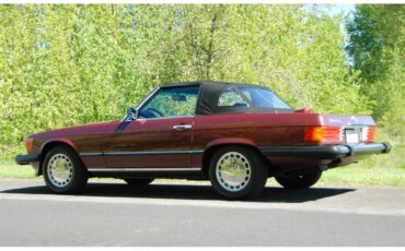 Mercedes-benz-560sl-1987-Burgundy-Black-24