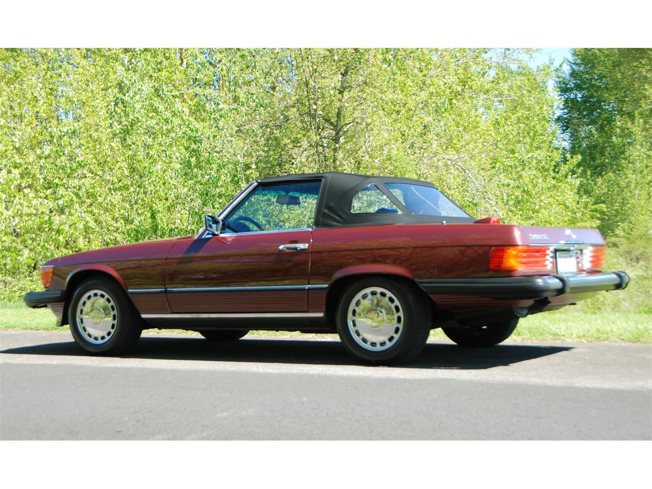 Mercedes-benz-560sl-1987-Burgundy-Black-24