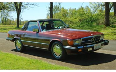 Mercedes-benz-560sl-1987-Burgundy-Black-25