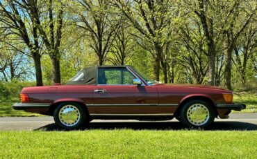 Mercedes-benz-560sl-1987-Burgundy-Black-3