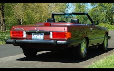 Mercedes-benz-560sl-1987-Burgundy-Black