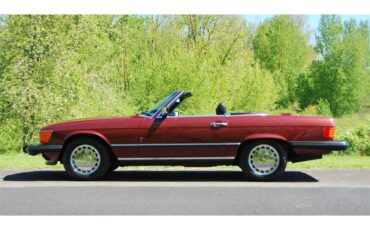 Mercedes-benz-560sl-1987-Burgundy-Black-5