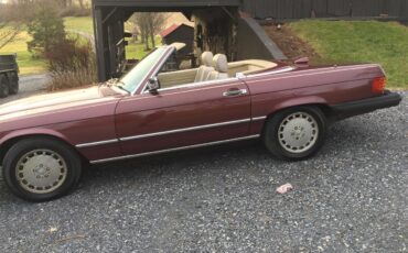 Mercedes-benz-560sl-1987-Cabernet-Red-Beige-1