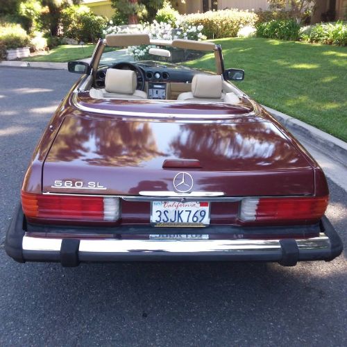 Mercedes-benz-Other-1988-Burgundy-Cream-Leather-1