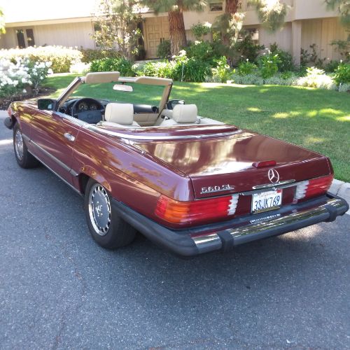 Mercedes-benz-Other-1988-Burgundy-Cream-Leather-10