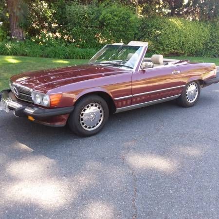 Mercedes-benz-Other-1988-Burgundy-Cream-Leather-16