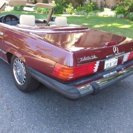 Mercedes-benz-Other-1988-Burgundy-Cream-Leather-7