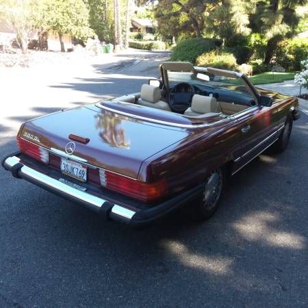 Mercedes-benz-Other-1988-Burgundy-Cream-Leather-8