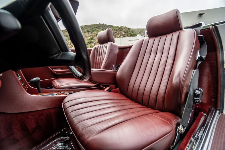 Mercedes-benz-Other-1988-White-Burgundy-Leather-14